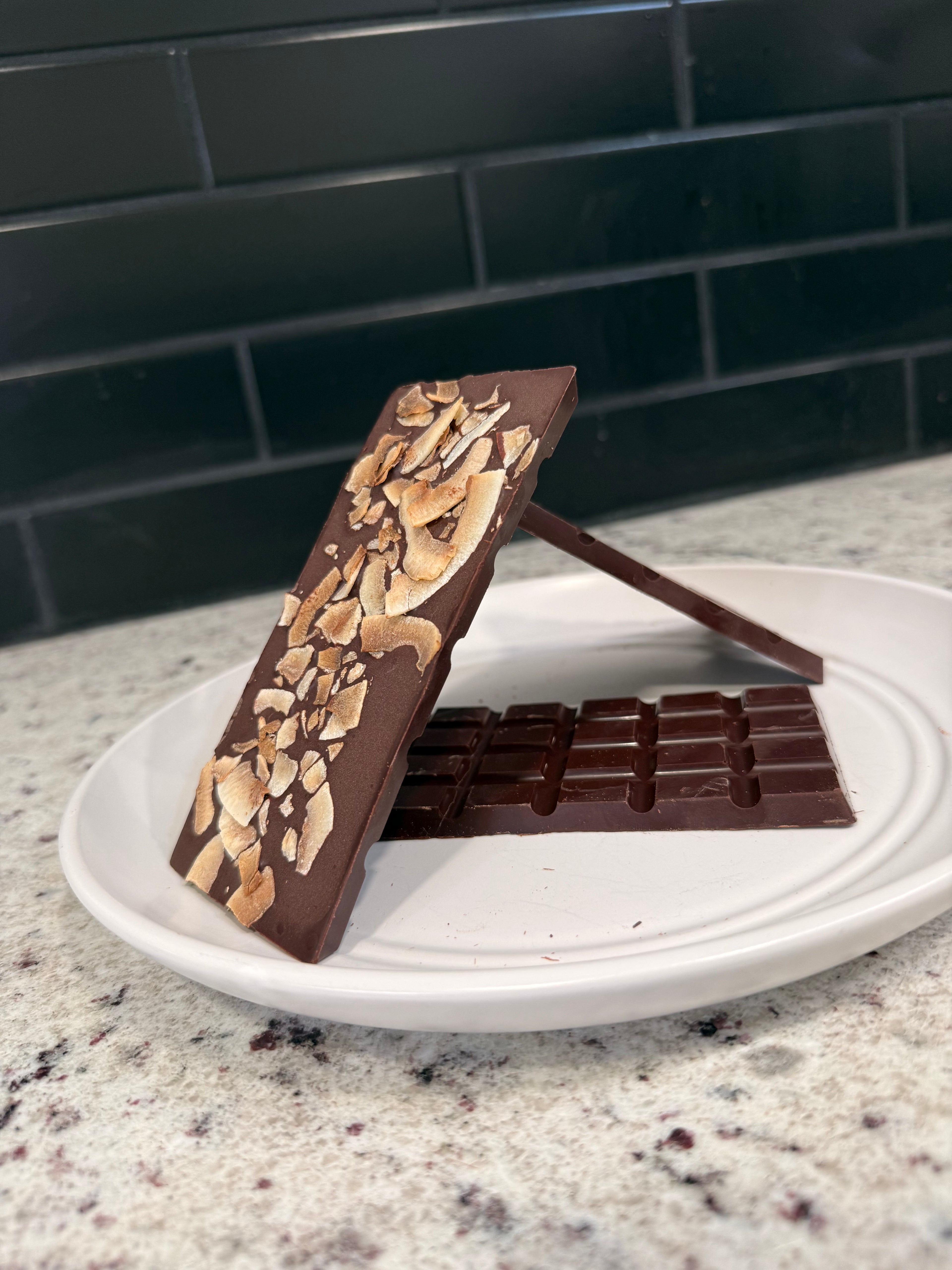 Dark Chocolate, Toasted Coconut Bar