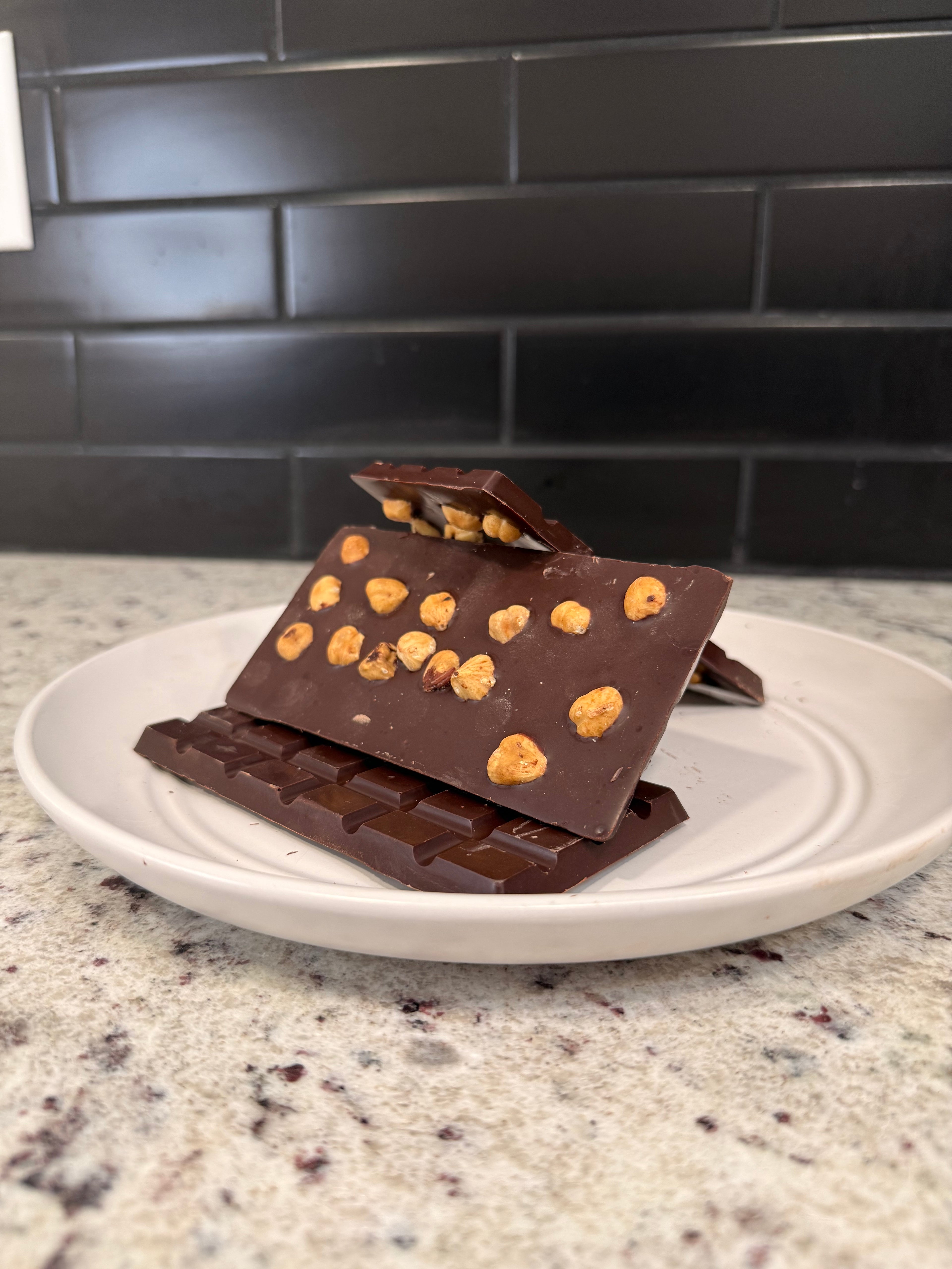 Dark Chocolate Bar with Toasted Hazelnut