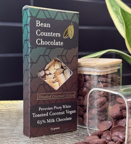 Toasted Coconut Vegan Milk Chocolate