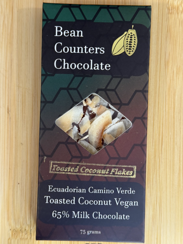 Toasted Coconut Vegan Milk Chocolate